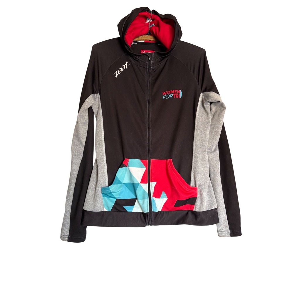 ZOOT Womens M FOR TRI‎ Athletic Full Zip Hoodie Jacket Cycling Racing Activewear